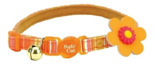 Collar Safe Cat Embellished Coastal/gato/boxcatchile Color Naranja Diseño
