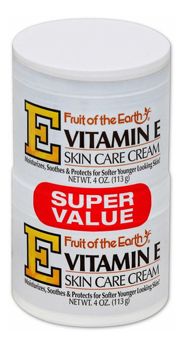 Crema Vitamina E Fruit Of The Earth (2 Cremas 113gr C/u)