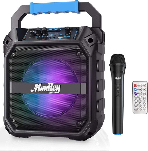 Altavoz Moukey Para Máquina De Karaoke Con Micrófono - Bluet