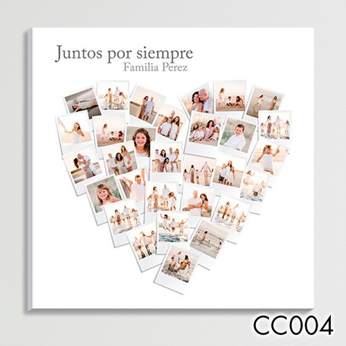 Imagen 2 de 10 de Cuadro Collage En Lienzo 50x50cm Superpromo Cod.04