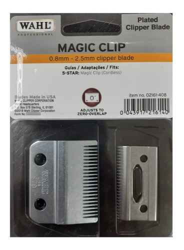 Wahl Cuchilla Para Magic Clip Con Cable Y Sin Cable