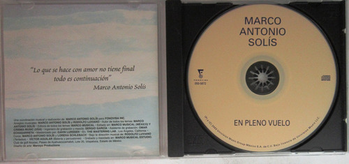 Marco Antonio Solis - En Pleno Vuelo Cd