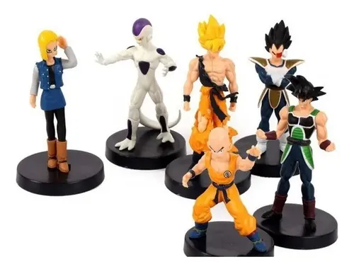 Kit 6 figuras de acción Dragon Ball Z Goku Kuririn Vegeta Freeza ...