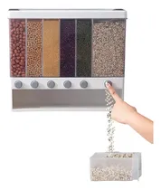 Comprar Dispensador De Arroz Menestras Cereales De 6 Divisones 