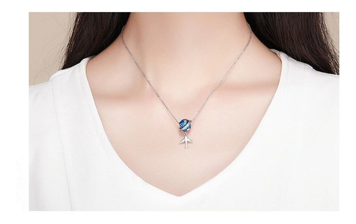 Charm - Colgante Diseño Avion Plata S925