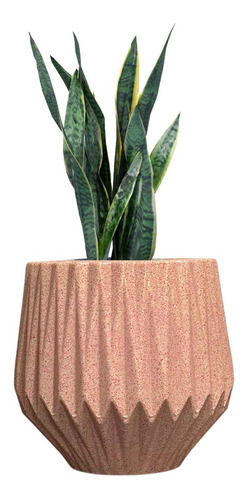 Vaso Decorativo Para Plantas Jardim Design Moderno Origami Cor Rose