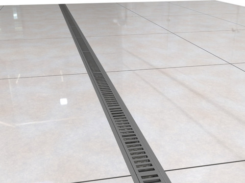 Kit 2 Ralo Linear 10x100 Cm Grelha Aluminio (modular 50cm)