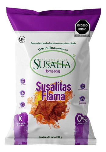3 Pza Botana Susalia Susalitas Flama 200 G