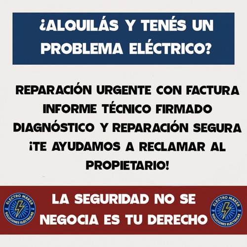 Electricista Matriculado 24hs Urgencias Electricas Cortocir