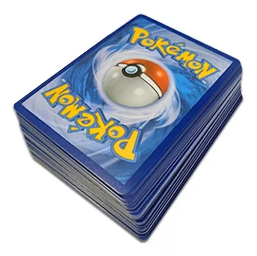 Lote Pack 100 Cartas Pokémon Pacote Épico Aleatórias Comum