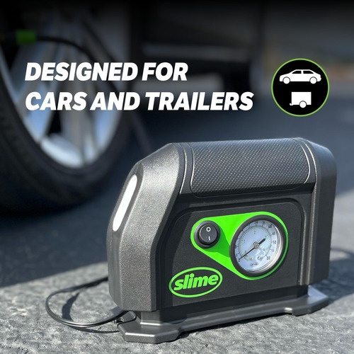 Compresor De Aire Portátil Tire Inflator Slime 40050 De 12 V