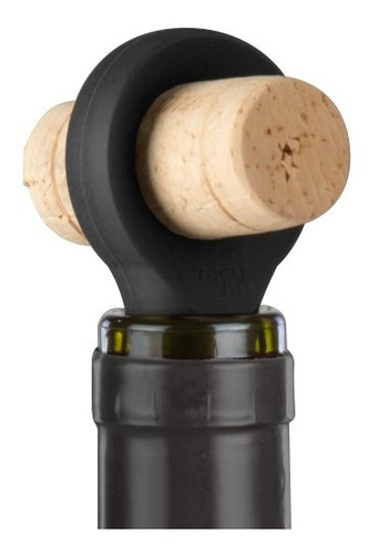Imagen 3 de 5 de Set De Dos Tapones Para Botellas De Vino - Vacu Vin