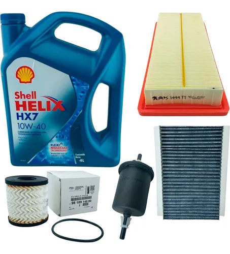 Combo 4 Filtros + Aceite Peugeot 408 1.6 16v Thp - 2012 2021