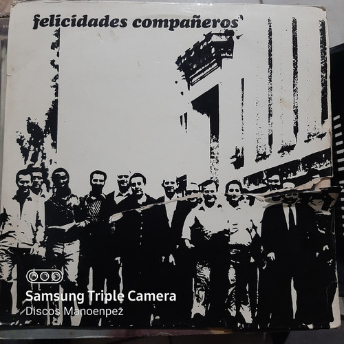 Vinilo Felicidades Compañeros Comunidad Solidaria F4