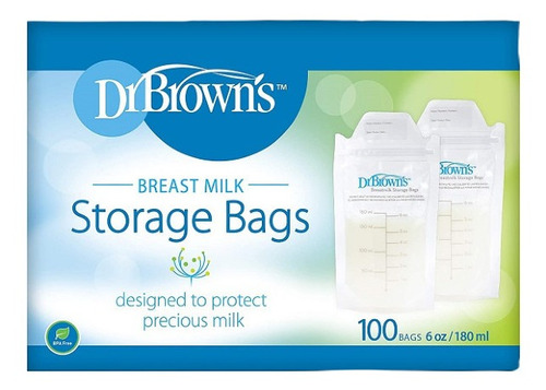 100 Bolsas Lactancia Dr Browns Almacenar Leche Materna