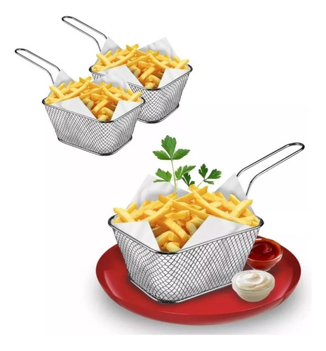 Cesta Para Servir Papas Fritas, Gourmet Cocina