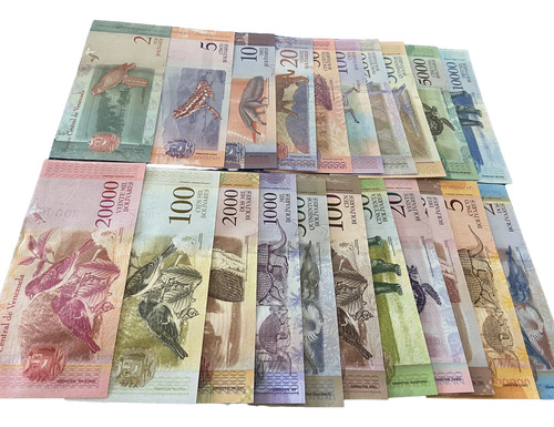 Kit 21 Cédulas Da Venezuela Originais Fe Sem Repetir (Usado)