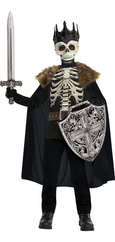 Amscan Skeleton Dark King Costume - Boy Small 4-6, 1 Pc
