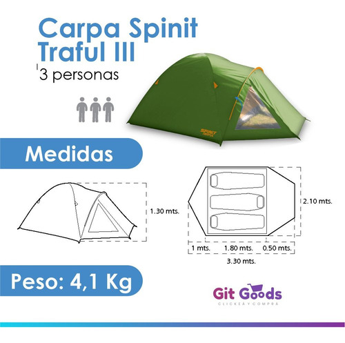Kit Camping Carpa 3 Personas Colchones Almohadas Compresor