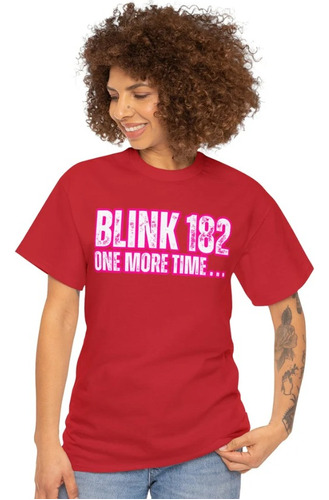 Polera Unisex Blink 182 One More Time Algodon Estampado