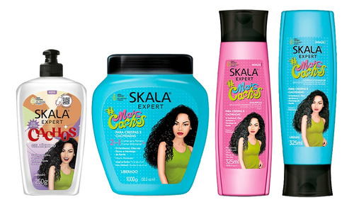 Kit Skala Mais Cachos Tratamiento Gel Sha - g a $66