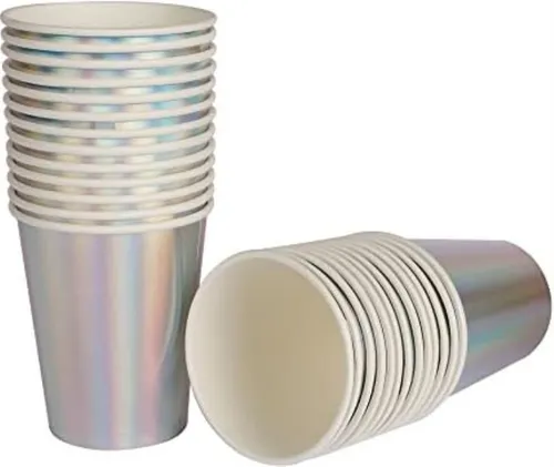 Vasos De Papel Desechables Para Fiestas Geeklife Rainbow Sil
