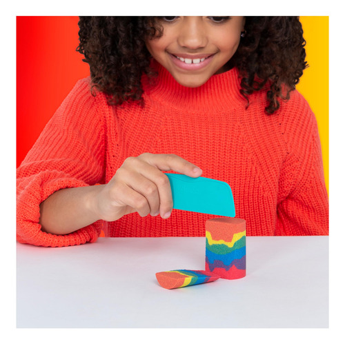 Set De Mezclas Play Sand Kinetic Sand Rainbow Con 3 Colores