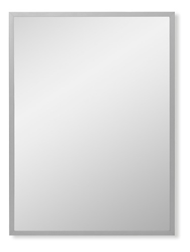 Espejo Rectangular Aluminio Anodizado Reflejar 50 X 70 Cm *