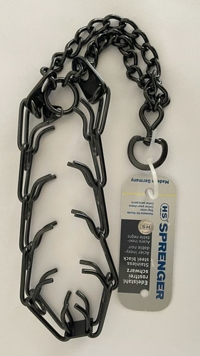 Imagem 4 de 5 de Coleira Herm Sprenger Original Inox Preto 3.2mm 57cm Cães