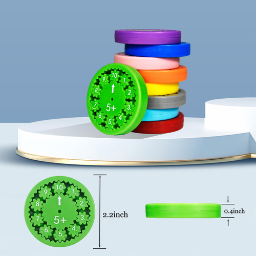 18 Pcs Fidget Spinners Matemáticas, Juguetes Educativos For