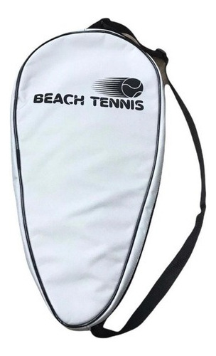 Capa Protetora Raqueteira Para Raquete Beach Tennis Termica Cor Branco