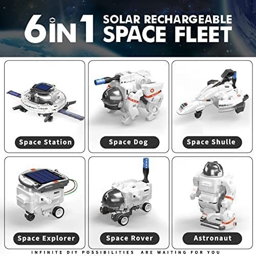 Stem Toys Kit De Robot Solar 6 En 1 Para Niños, Aprendizaje