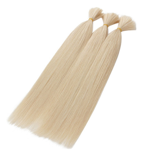 Cabello Brasileño 100% Humano, 100 G, 30 Cm, Color Claro