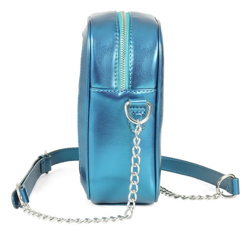 Bolsa Crossbody Para Mujer Metálica Con Bordado Cloe
