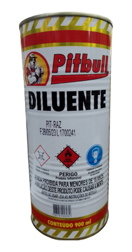 Aguarras Diluição Verniz,esmalte,tinta Oleo Pitbull 900ml