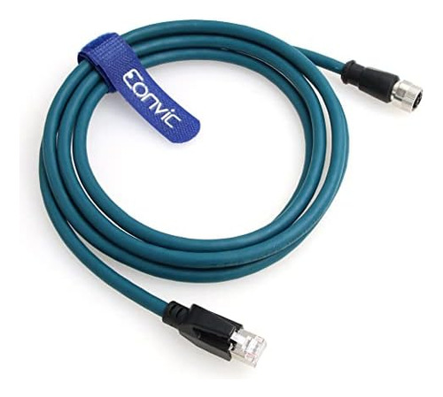 Cable Eonvic M12, 8 Pines, Hembra A A Rj45 Cat-7e