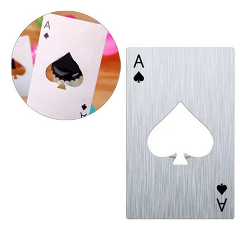 Abridor De Botellas De Cartas De Póquer Con Forma De Póquer,