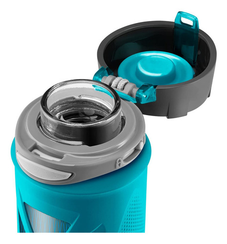 Zulu Atlas Glass Water Bottle With Silicone Sleeve