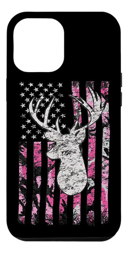 Funda De Caza Para Mujer  12 Pro Max  Camo American Fla...