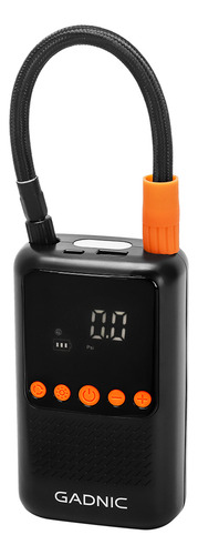 Inflador Inálambrico Gadnic 12v 4000mah Multifunción Apagado Automático