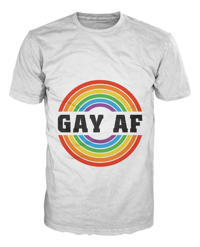 Camiseta Orgullo Gay Af Arcoiris Bandera Lgbt