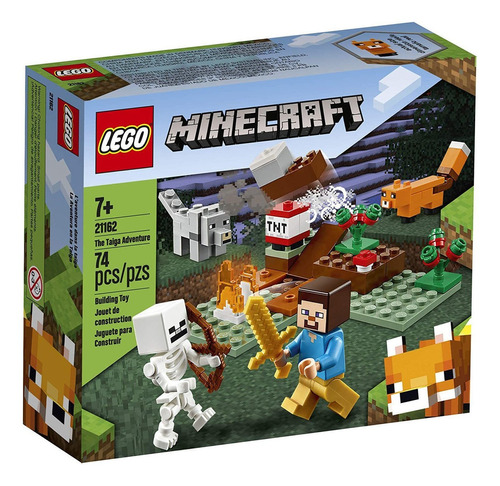 Lego® Minecraft - La Aventura En La Taiga 21162 Cantidad de piezas 74
