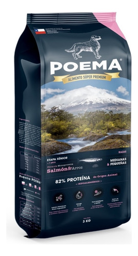 Poema Senior Razas Peq/med - Salmon 3kg.