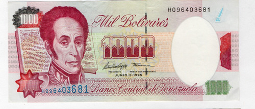 Venezuela 1000 Bolivares 1995