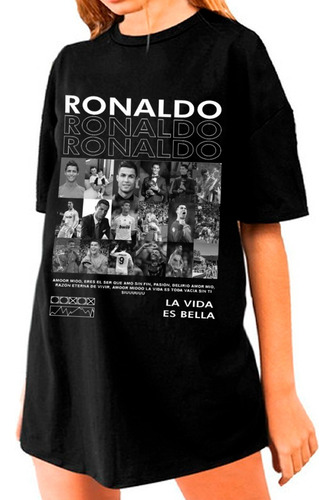 Remera Cristiano Ronaldo Cr7 Collage Fotos Personalizada