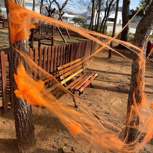 Decoração De Halloween Teia De Aranha Branca Melhor Preço