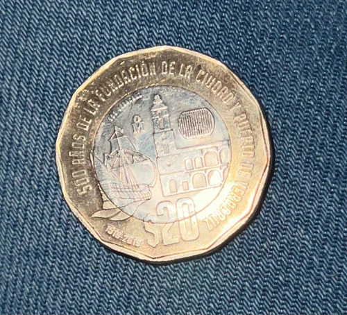 Moneda 500 Años De Memoria Histórica De México-tenochtitlan.