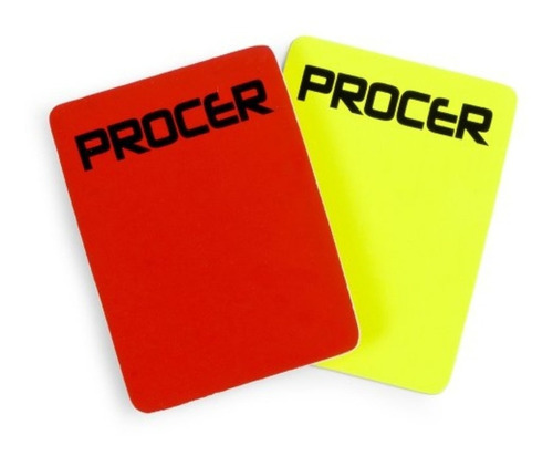 Tarjetas De Arbitro Profesional Procer Roja Y Amarilla