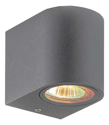 Aplique Pared Exterior Unidireccional Curvo Apto Led Gu10