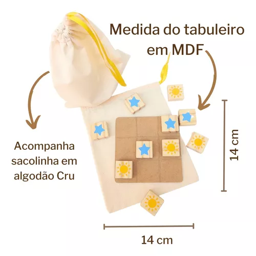 Kit 10 Jogos da velha personalizado em MDF - QUALQUER TEMA